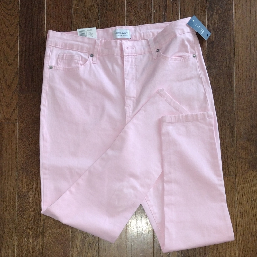 NWT Crown Pink Skinny Jeans Soft Washed